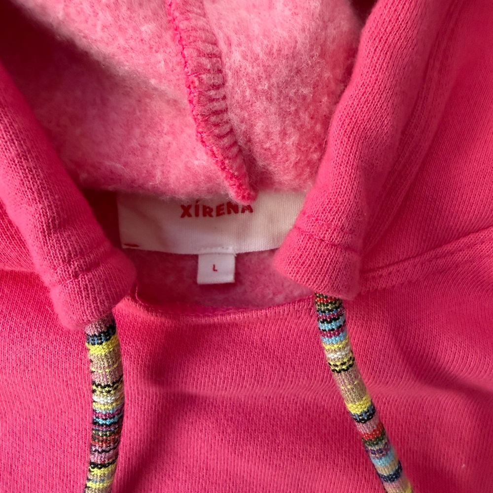 Xirena Vibrant Pink Sweatshirt Hoodie Womens Large EUC - Picture 3 of 4